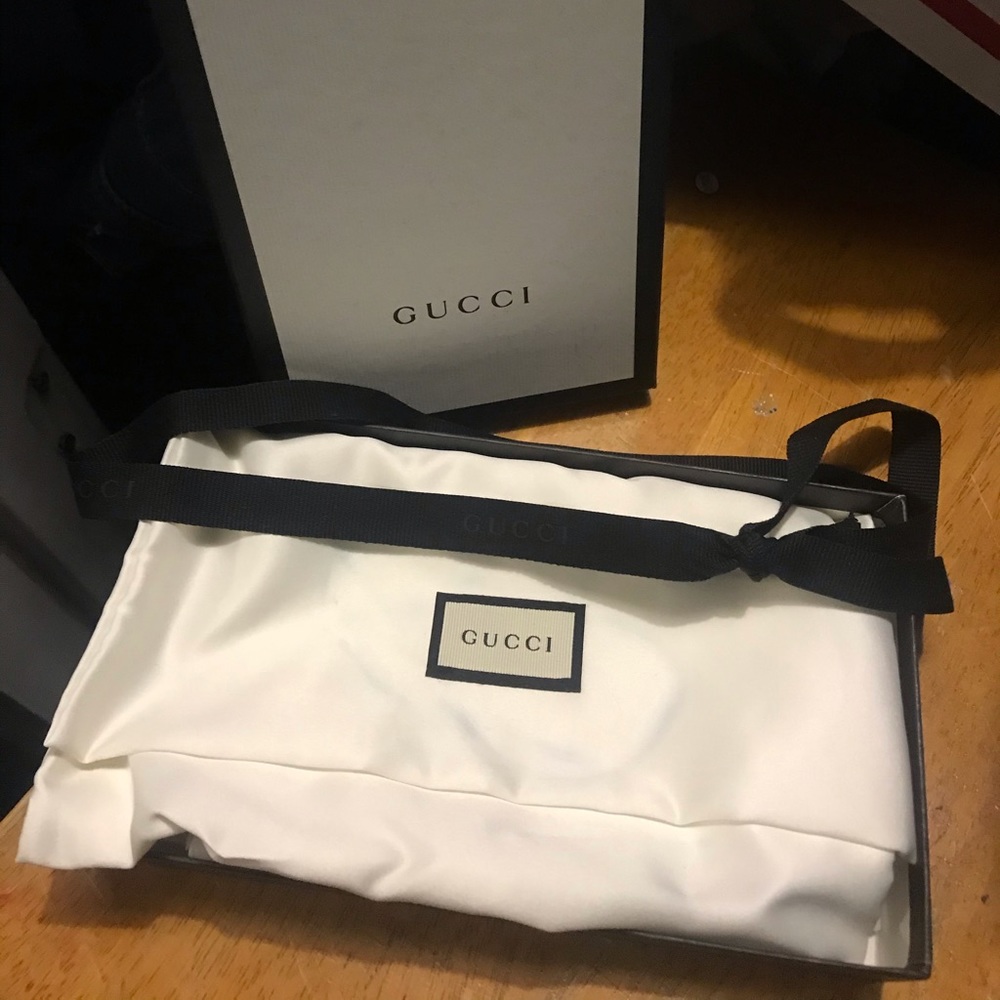 Gucci gift box dust bag and ribbon